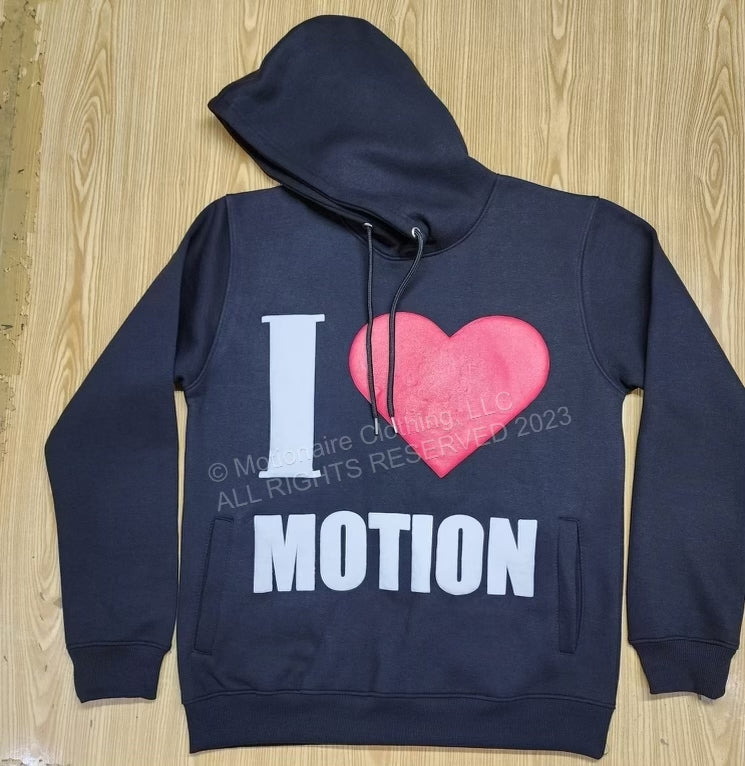 I Love Motion Hoodie (Red Heart ♥️)