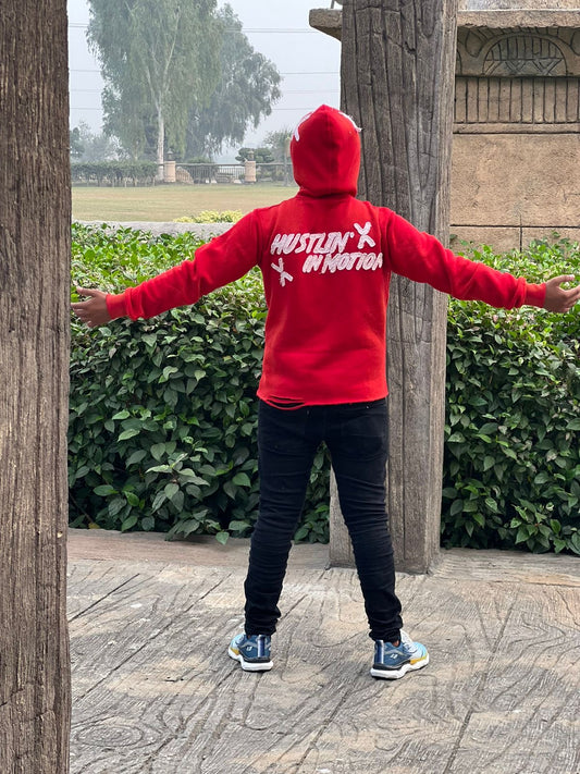 Hustlin’ in Motion (XRP) Hoodie (Red)