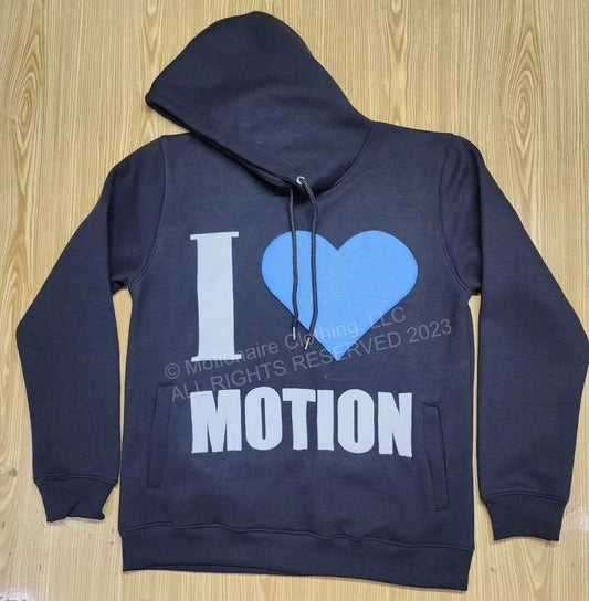 I Love Motion Hoodie (Blue Heart 💙)