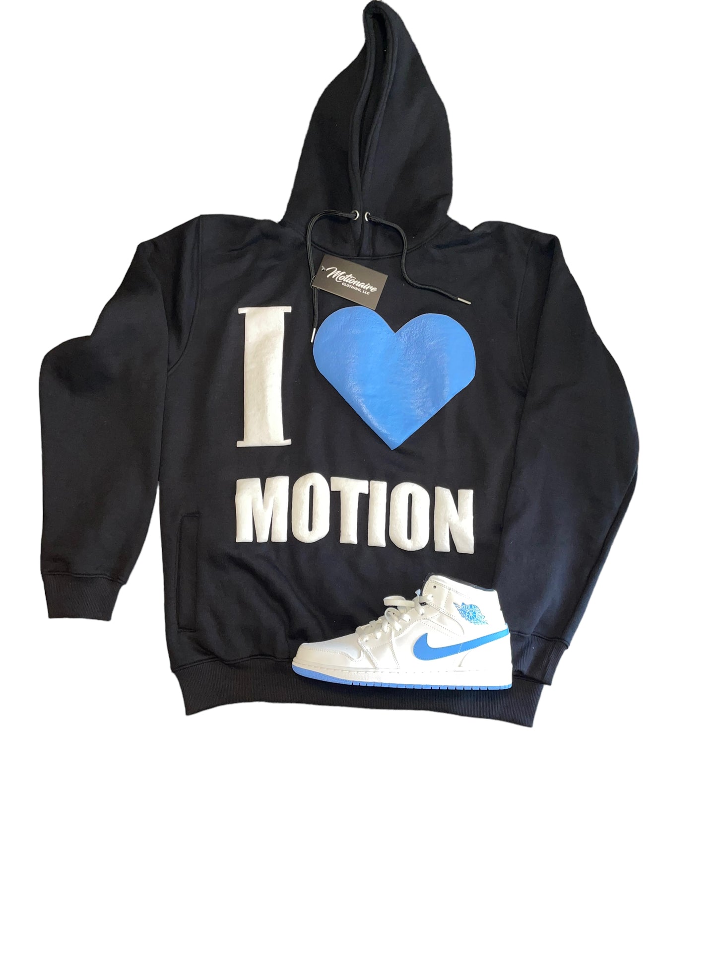 I Love Motion Hoodie (Blue Heart 💙)